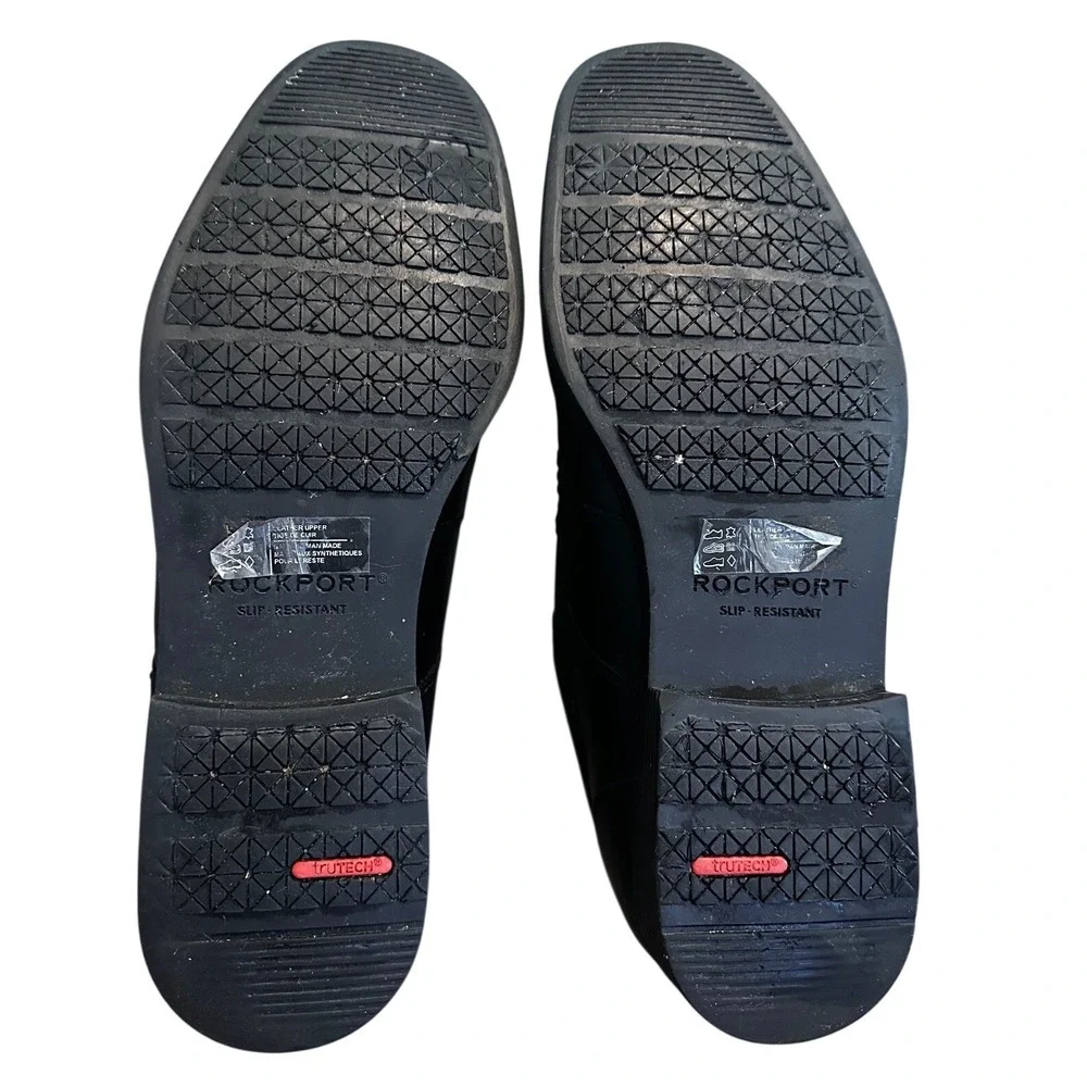 Rockport Black Leather Dress Shoes Mens 11‎